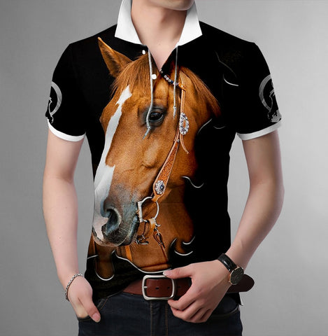 Mens and Womens Horse Love Polo Shirts and Shorts