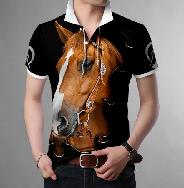 Mens and Womens Horse Love Polo Shirts and Shorts