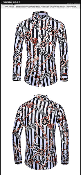 Mens Long Sleeve Fashion Shirts