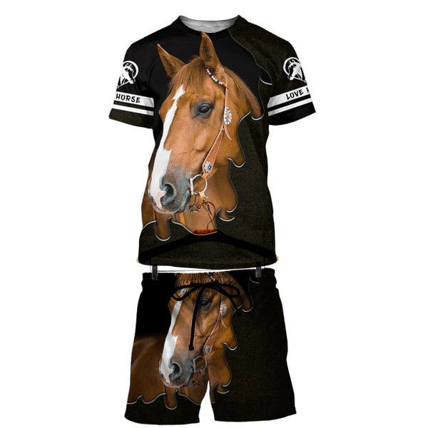 Mens and Womens Horse Love Polo Shirts and Shorts