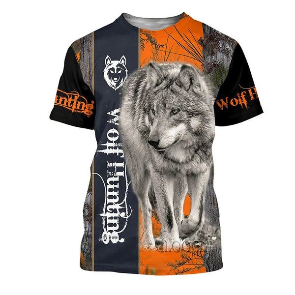 3D T-Shirts - Indians and Ferocious Wolves