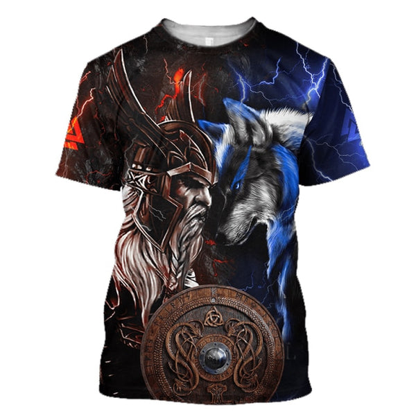 3D T-Shirts - Indians and Ferocious Wolves