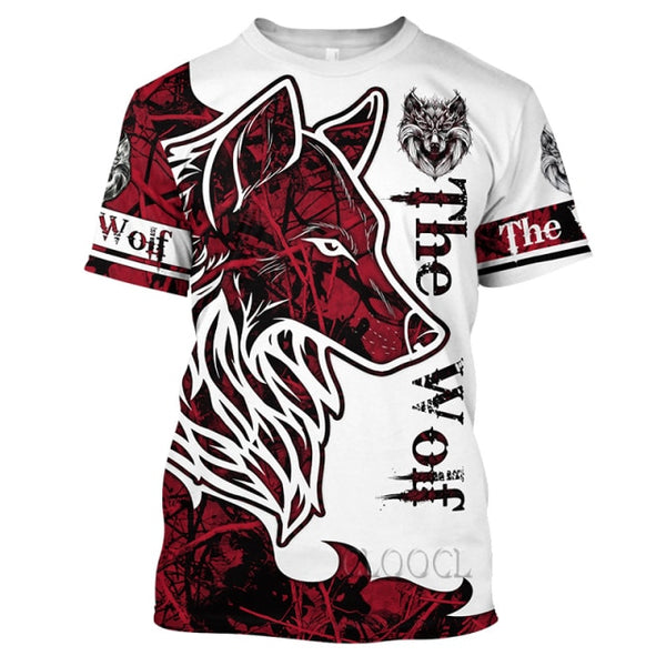 3D T-Shirts - Indians and Ferocious Wolves