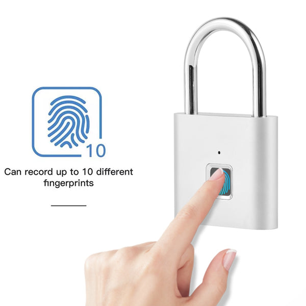 Smart Rechargeable Biometric Thumbprint Door Padlocks
