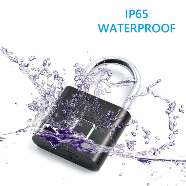 Smart Rechargeable Biometric Thumbprint Door Padlocks
