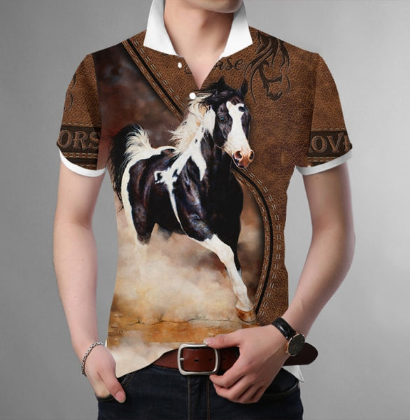 Mens and Womens Horse Love Polo Shirts and Shorts