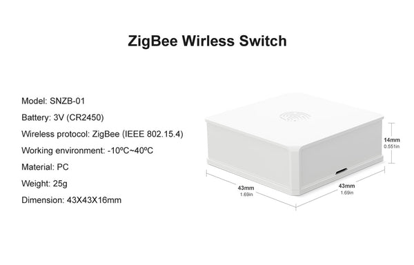 SONOFF ZigBee Temperature And Humidity Door Window Sensor Wall Switch Bridge