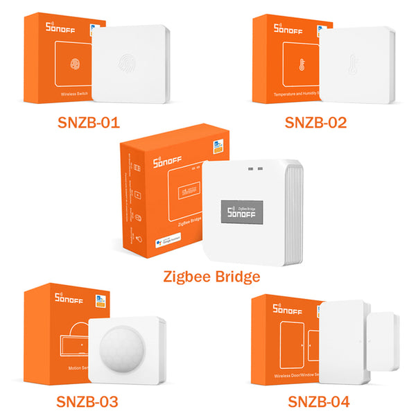 SONOFF ZigBee Temperature And Humidity Door Window Sensor Wall Switch Bridge
