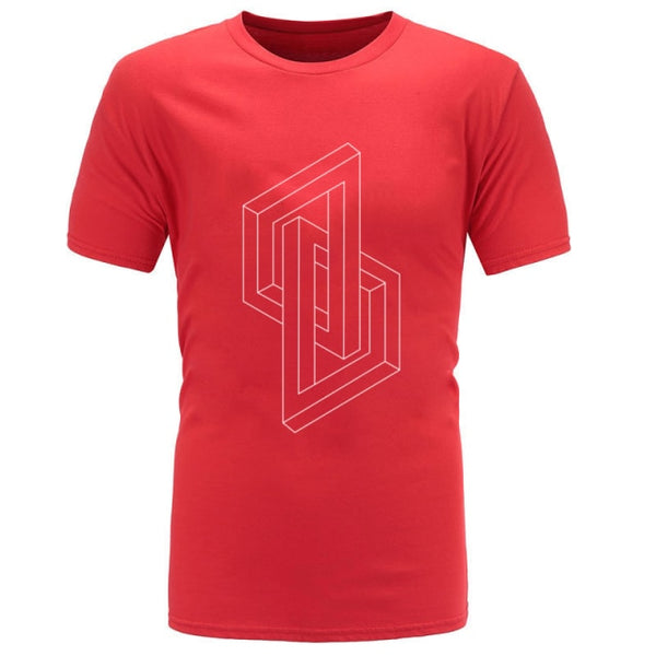 Mens Optical illusion Geometry T-Shirts