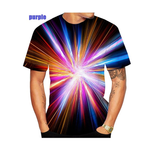 Mens and Womens 3D Print T-Shirt Vertigo Hypnotic Illusion Art