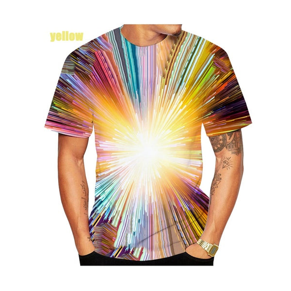 Mens and Womens 3D Print T-Shirt Vertigo Hypnotic Illusion Art