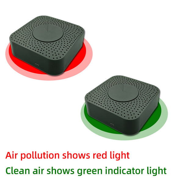 ZigBee air pollution shows red and green light