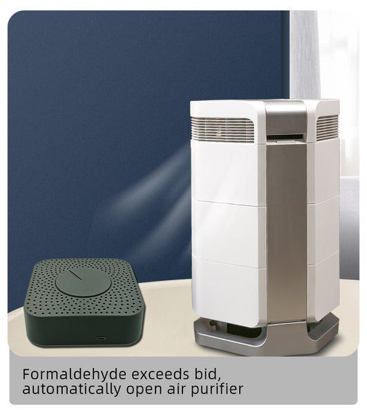 Formaldehyde automatically opens air purifier