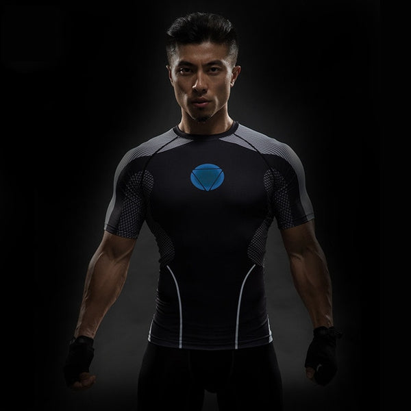 3D Compression Shirts - Captain America Superman Punisher MMA
