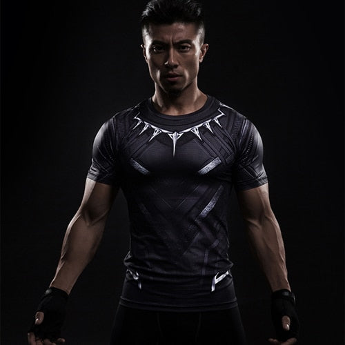 3D Compression Shirts - Captain America Superman Punisher MMA