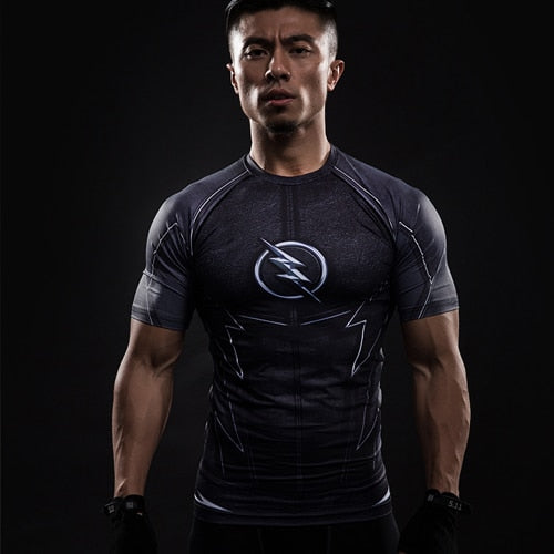 3D Compression Shirts - Captain America Superman Punisher MMA