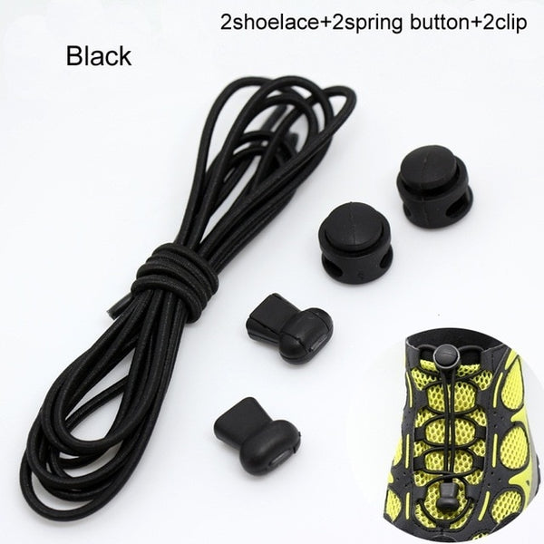 Pair Of Locking Elastic Shoe Laces
