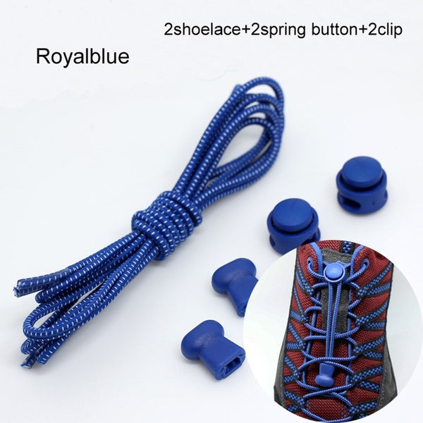 Pair Of Locking Elastic Shoe Laces