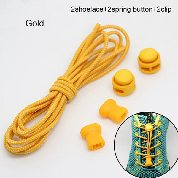 Pair Of Locking Elastic Shoe Laces