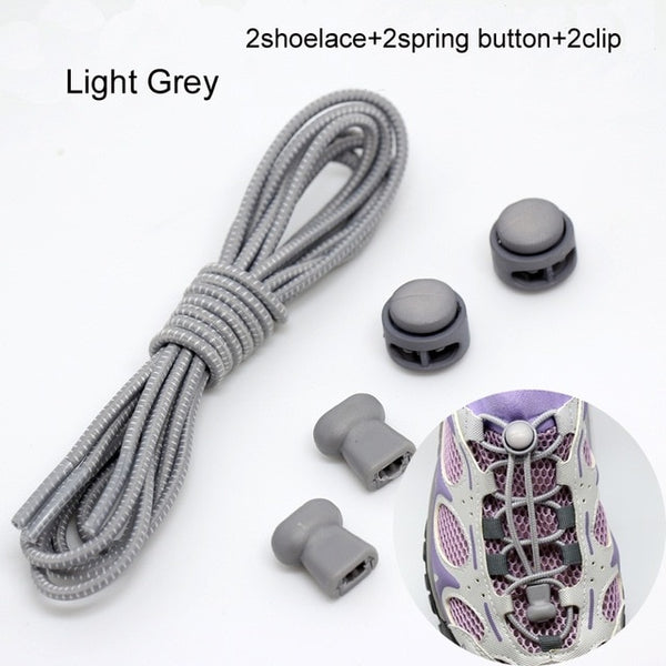 Pair Of Locking Elastic Shoe Laces