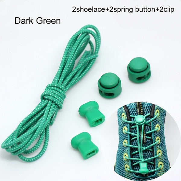 Pair Of Locking Elastic Shoe Laces