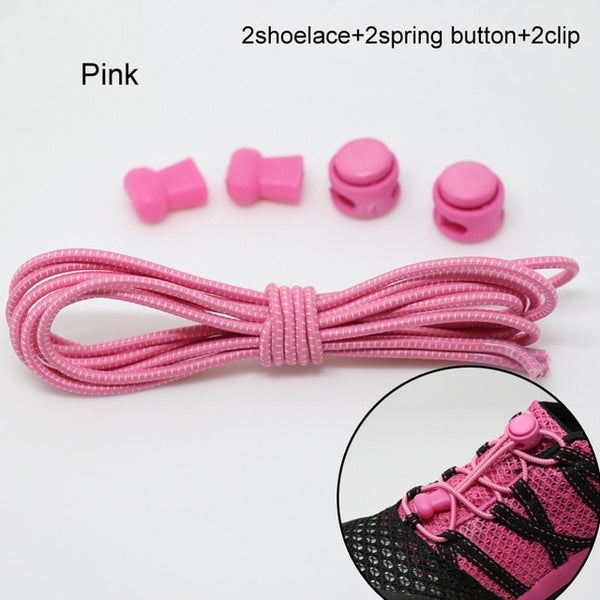Pair Of Locking Elastic Shoe Laces