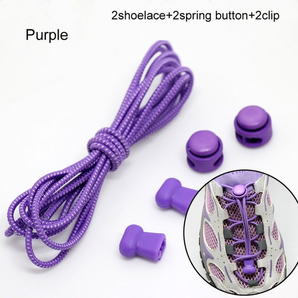 Pair Of Locking Elastic Shoe Laces
