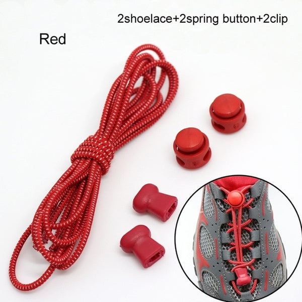 Pair Of Locking Elastic Shoe Laces
