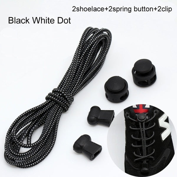 Pair Of Locking Elastic Shoe Laces