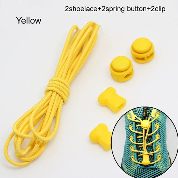 Pair Of Locking Elastic Shoe Laces