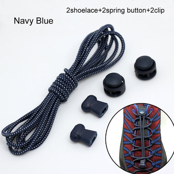 Pair Of Locking Elastic Shoe Laces