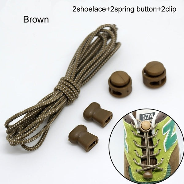 Pair Of Locking Elastic Shoe Laces