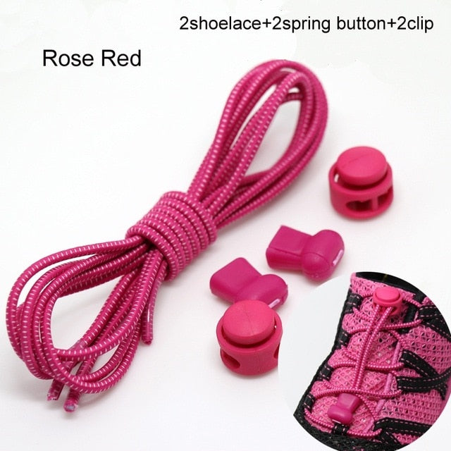 Pair Of Locking Elastic Shoe Laces