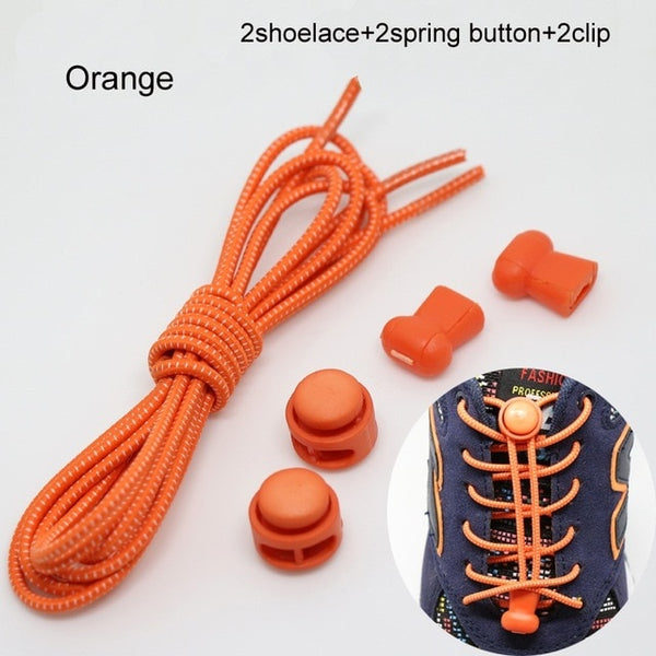 Pair Of Locking Elastic Shoe Laces