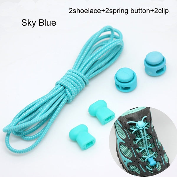 Pair Of Locking Elastic Shoe Laces