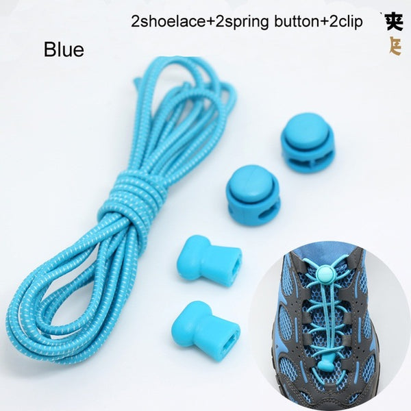 Pair Of Locking Elastic Shoe Laces