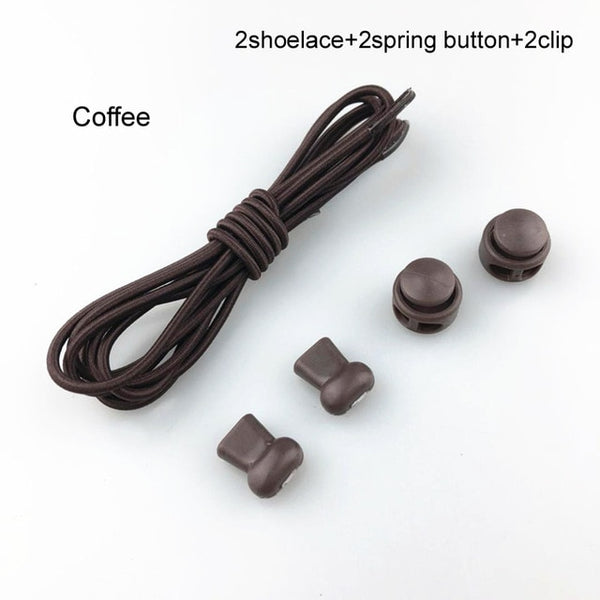 Pair Of Locking Elastic Shoe Laces