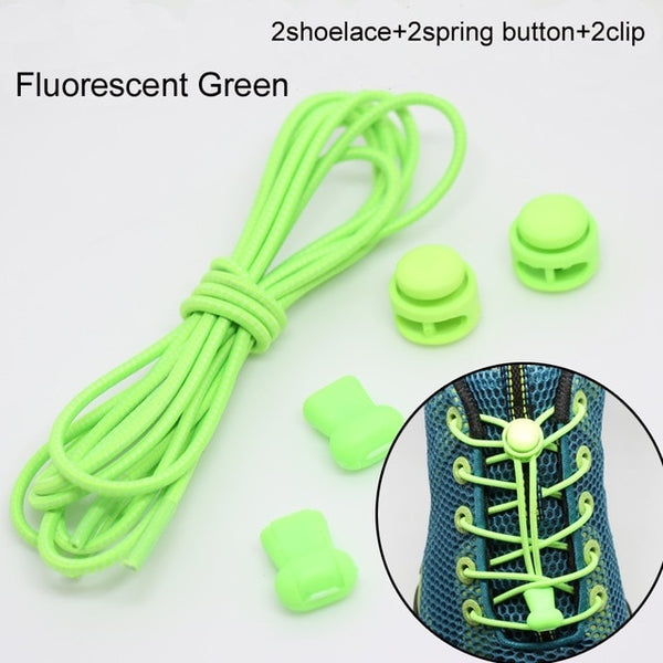 Pair Of Locking Elastic Shoe Laces