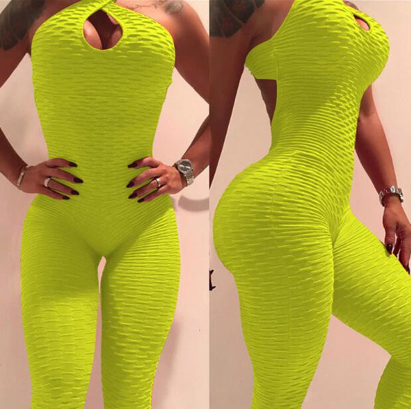 Womens Sexy Textured Hollow 1pc Bodysuit