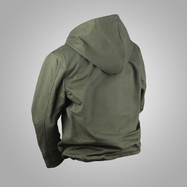 USN WW2 Military Hooded Deck Jacket-Pullover Lace Up