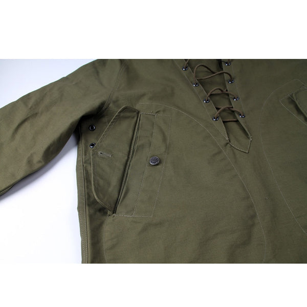 USN WW2 Military Hooded Deck Jacket-Pullover Lace Up