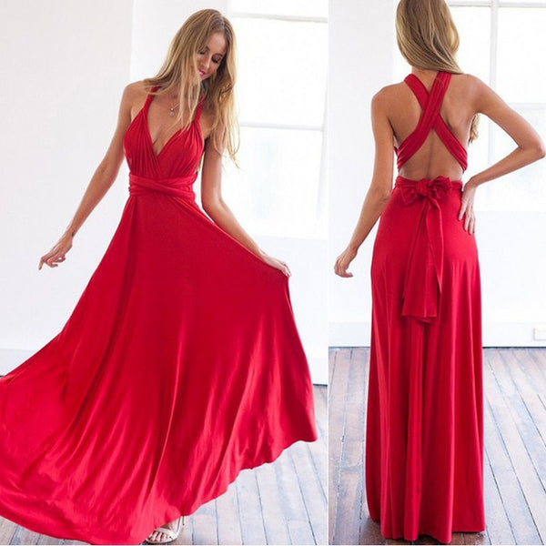 Womens Sexy Convertible Wrap Dress - Try it Different Ways!