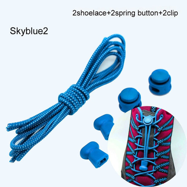 Pair Of Locking Elastic Shoe Laces