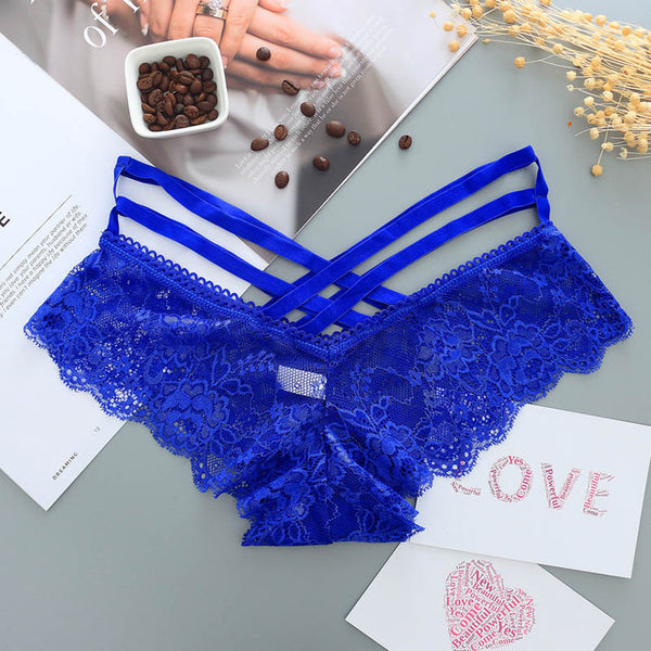 Womens Sexy Low-rise Lace Panties