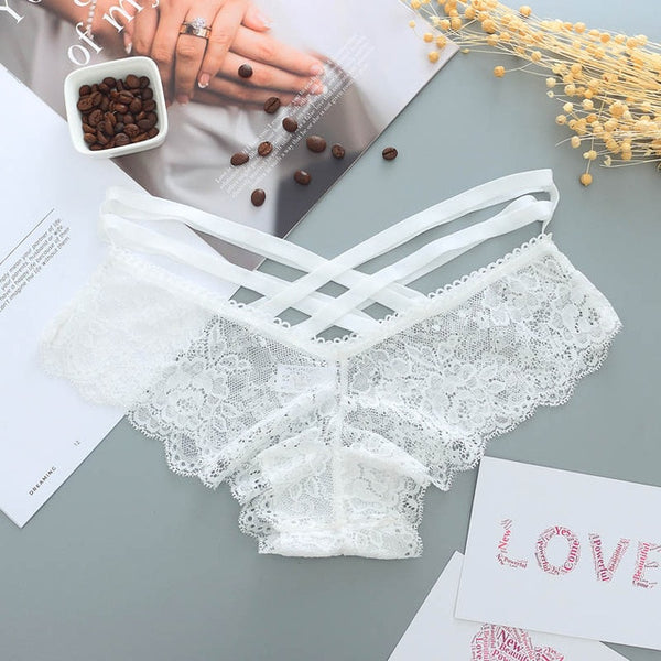 Womens Sexy Low-rise Lace Panties