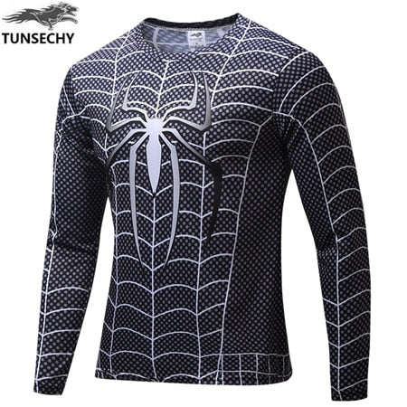 Mens Marvel Character Long Sleeve Jerseys w  UV Protection