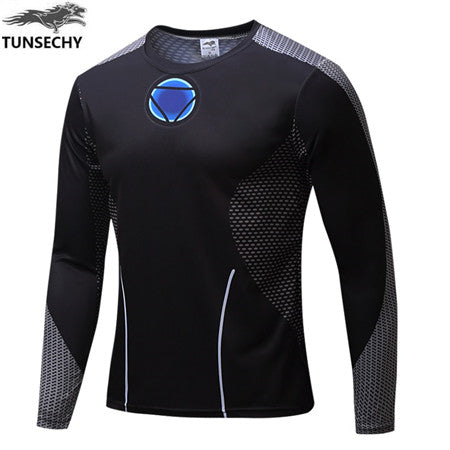 Mens Marvel Character Long Sleeve Jerseys w  UV Protection