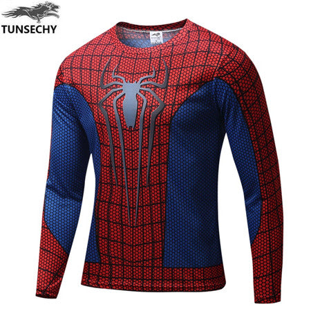 Mens Marvel Character Long Sleeve Jerseys w  UV Protection