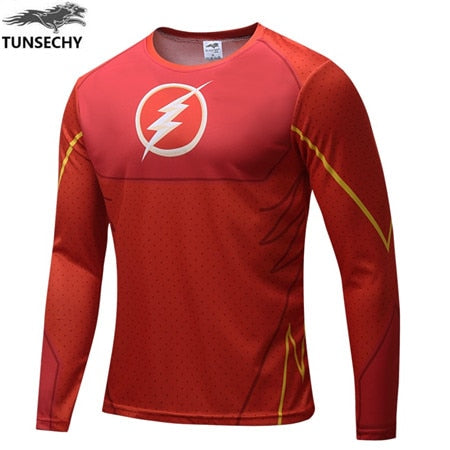 Mens Marvel Character Long Sleeve Jerseys w  UV Protection