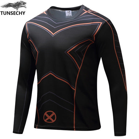 Mens Marvel Character Long Sleeve Jerseys w  UV Protection